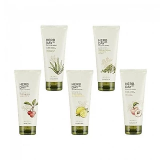 THE FACE SHOP HERB DAY 365 MASTER BLENDING FACIAL FOAMING CLEANSER ALOE & GREEN TEA