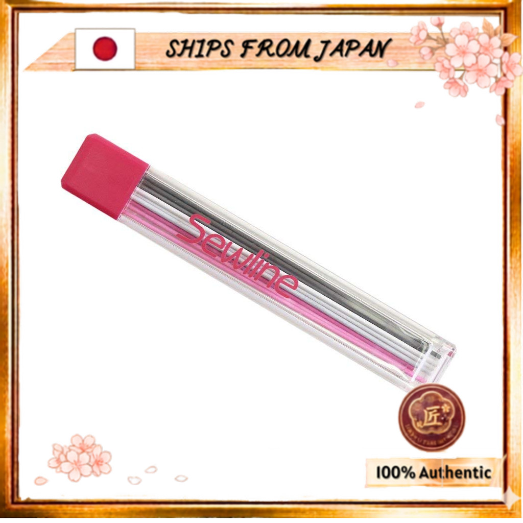SHIPS FROM JAPAN Sewline Fabric Mechanical Pencil Replacement Refills (3 Colors, 3 Refills Each, 9 T