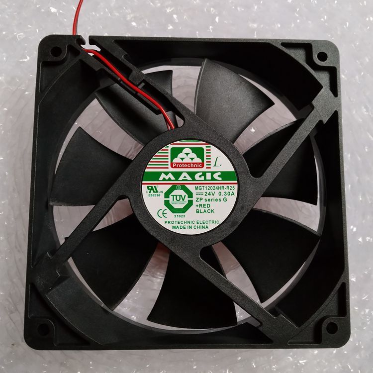 เหมาะสําหรับ Yongli MGT12024HR-R25 24V 0.3A 12 ซม.พัดลมระบายความร้อนระดับเสียงอากาศสูง