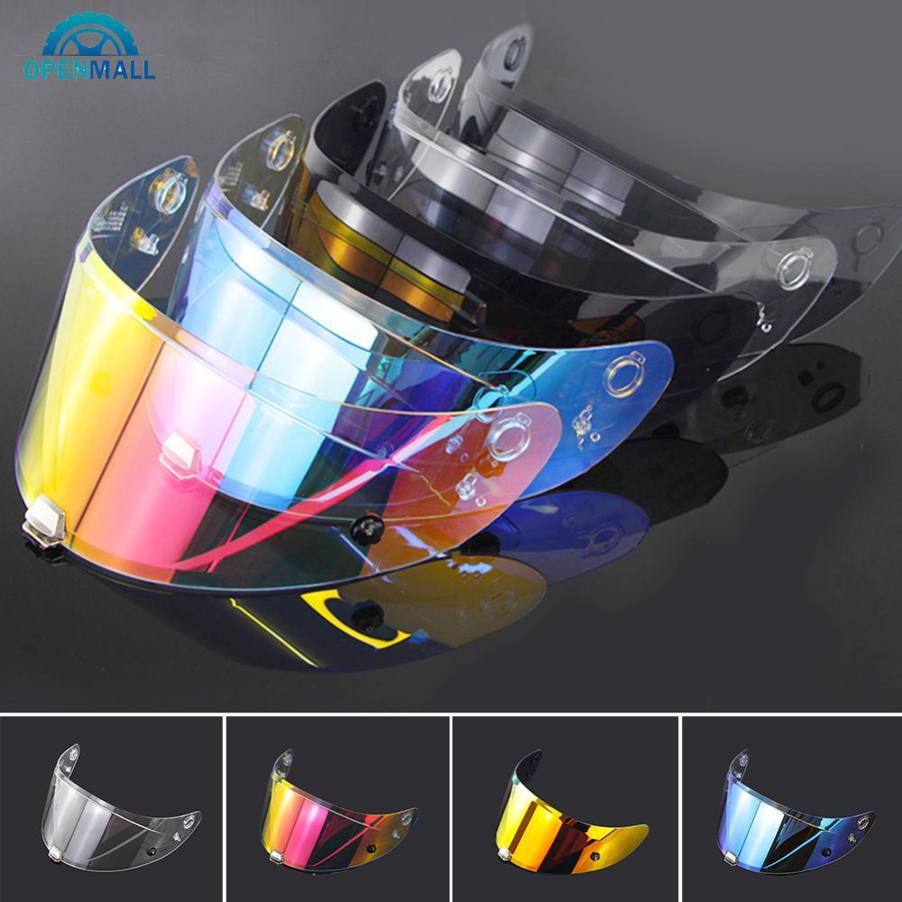 OPENMALL หมวกกันน็อคมอเตอร์ไซค์ Visor เลนส์หมวกกันน็อคชุบเลนส์ป้องกันรังสียูวี Faceshield สําหรับ HJ