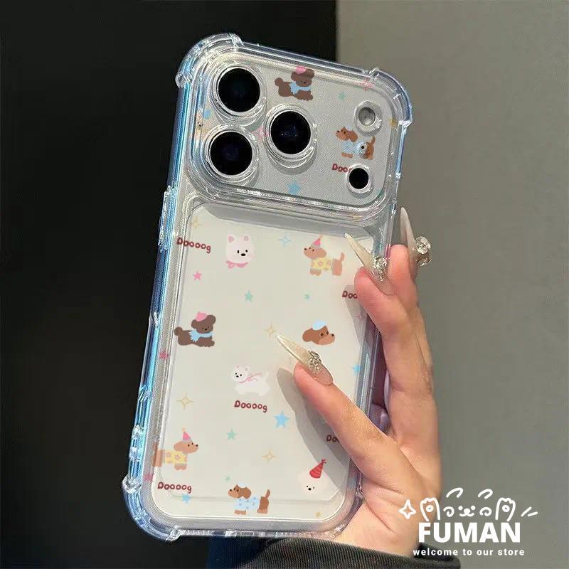 น่ารักสุนัข Star Clear สี่มุมเคสโทรศัพท์สําหรับ OnePlus Ace 6 6T 5 Pro Ultra Racing 3 Pro 3V 2 Pro 2