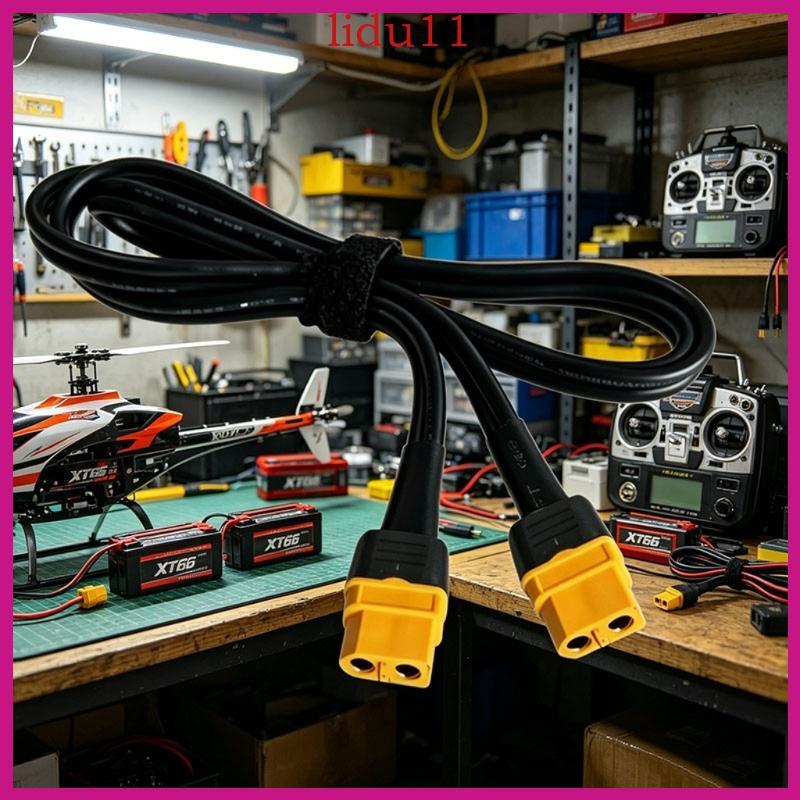 LID 12AWG XT60 สายต่อ XT60 หญิงกับหญิงสายไฟสําหรับเครื่องชาร์จและรีโมทคอนโทรลรุ่น