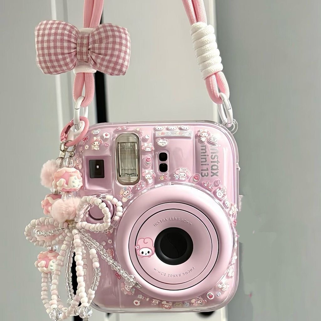 Mini mini13 instax Transparent Protection Crystal Case Hard Case Chain Camera Case