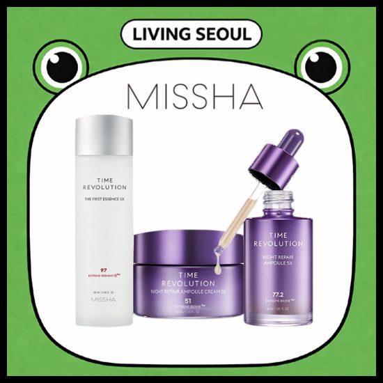 [MISSHA] Time Revolution The First Essence 5X / Night Repair Ampoule 5X / Repair Ampoule Cream 5X
