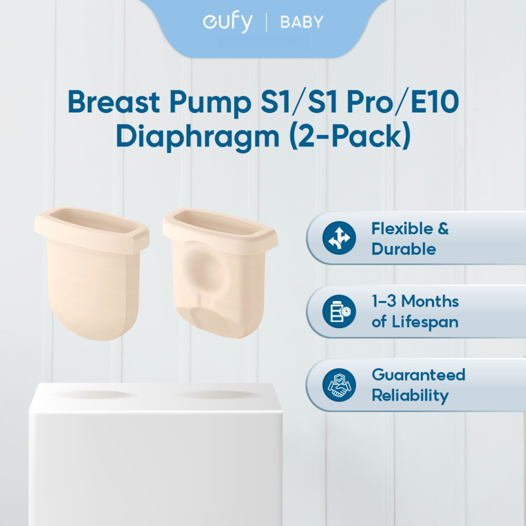 Eufy Diaphragm (2-Pack) สําหรับเครื่องปั๊มนมสวมใส่ E20/E10/S1/S1 Pro ทําความสะอาดง่ายและติดตั้ง T8D0