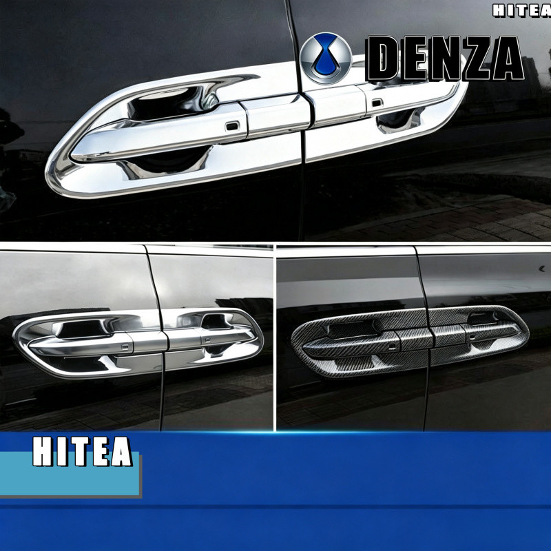 เหมาะสําหรับ DENZA D9 ด้านนอกจับประตูชามสติกเกอร์ BYD Body Kit byd dennza d9 อุปกรณ์ตกแต่งรถยนต์ VT2