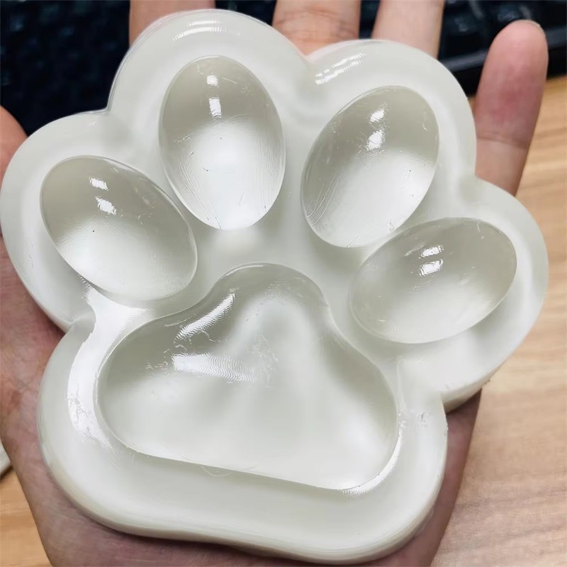 Handmade แมวขนาดใหญ่ Paw Taba Squishy ของเล่น Clear Fufu Squishy Sensory Fidget ของเล่นเด็กผู้ใหญ่คว