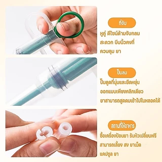 SKISOPGO พร้อมส่ง ที่ป้อนยาสัตว์เลี้ยง หัว 2 แบบ ทั้งยาเม็ด ยาน้ำ เข็มให้ยาสัตว์เลี้ยง ไซริงค์ ป้อนยา สุนัข หมา แมว