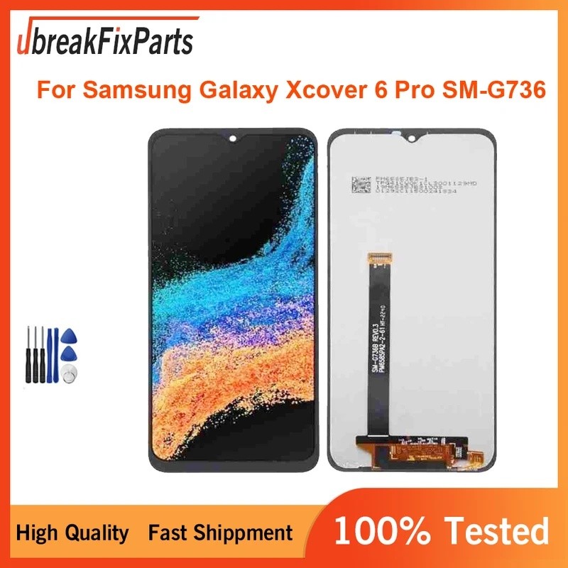 สําหรับ Samsung Galaxy XCover 6 Pro SM-G736B G736U จอแสดงผล LCD Touch Screen Digitizer Assembly เครื
