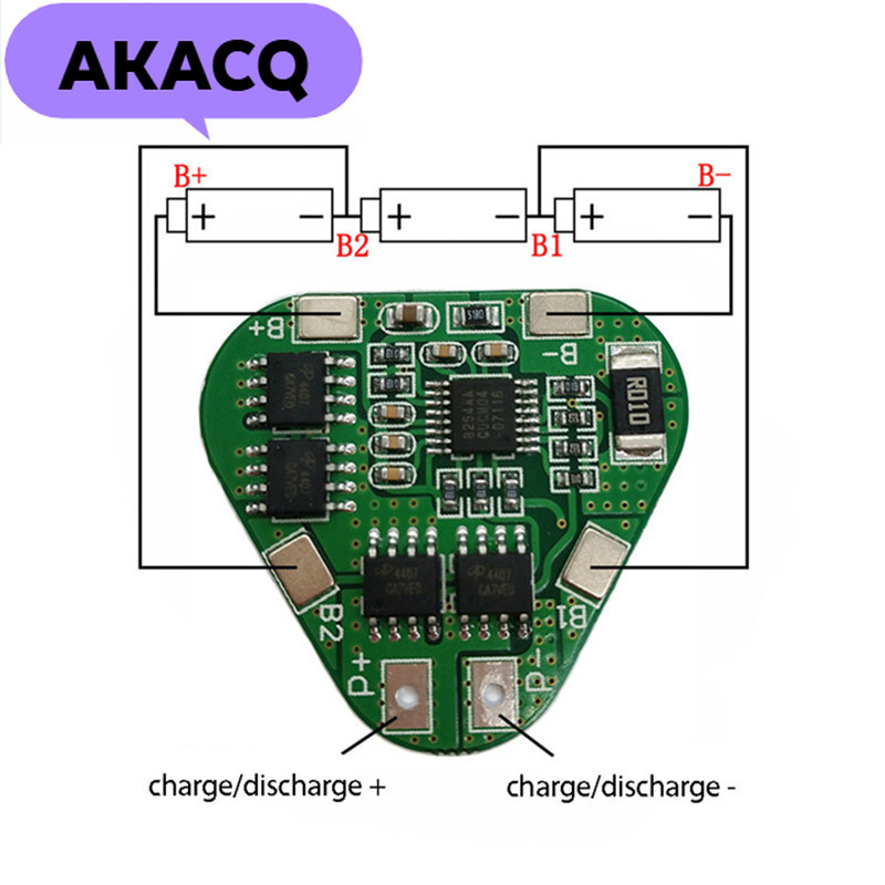 3S 8A 12V 18650 แบตเตอรี่ลิเธียมป้องกัน 11.1V 12.6V overcharge over-discharge ป้องกัน 3 เซลล์แพ็ค Li