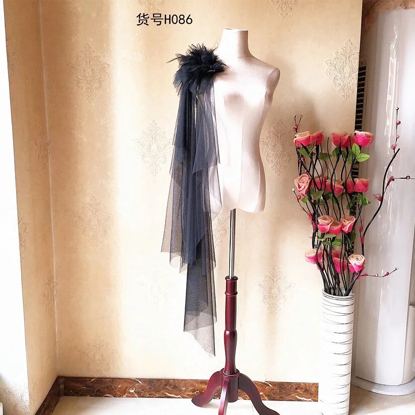 ผ้าพันคอ Tulle โบว์ถอดได้ NB992