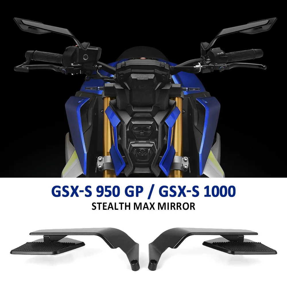 เหมาะสําหรับ Suzuki GSX-S1000 GSX-S 1000 GSX-S950 GSX-S 950 GP กระจกมองหลังรถจักรยานยนต์มุมกว้างปรับ