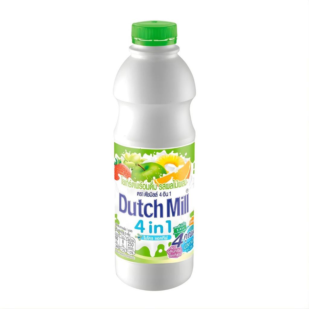 ดัชมิลล์ 4อิน1 นมเปรี้ยวรสผลไม้รวม DutchMill 4in1 Mixed Fruits 830ml.