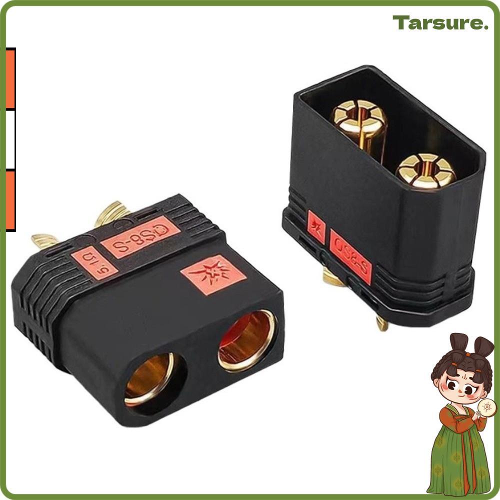TARSURETH QS8P-S ปลั๊กแบตเตอรี่, ขั้วต่อ Anti Spark QS8-S ชุบทอง, สีดําสูง QS8-S MF ปลั๊กชุดสําหรับร