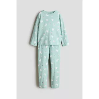 H&M(เอชแอนด์เอ็ม) ชุดนอนผ้าฝ้ายพิมพ์ลาย เด็กหญิง 1342754_2