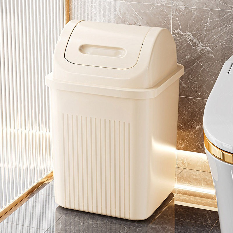 HOME ถังขยะฝาปิด ฝาสวิง 19L มีฝาปิด สีให้เลือกหลายสี ใช้ในบ้าน