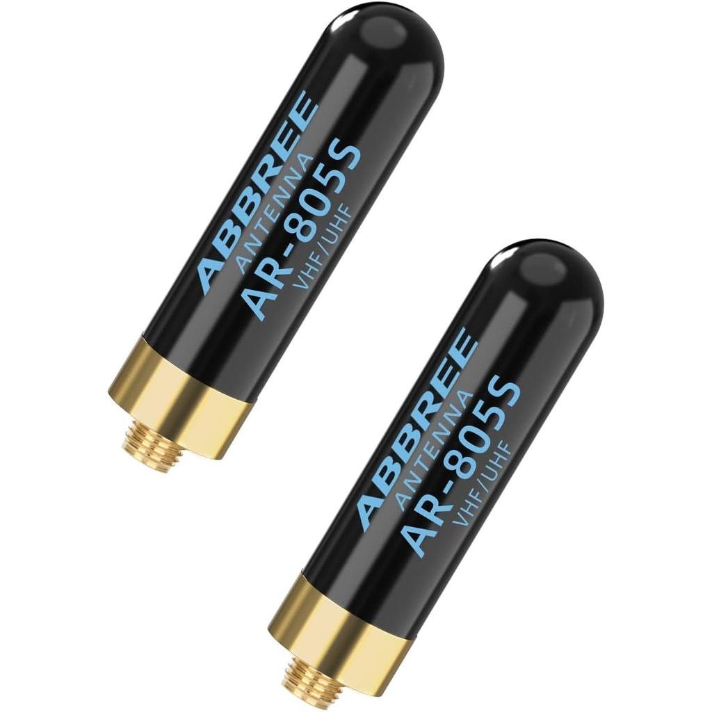 ABBREE Ham เสาอากาศ Dual Band VHF/UHF 144/430Mhz 1.96  AR-805S SMA- หญิงว Stobby สั้นเสาอากาศสําหรับ