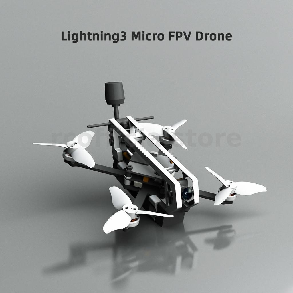 WalleFPV Lightning3 V3 2S Micro Freestyle FPV Racing Drone PNP BNF พร้อมอนาล็อก / DJI O4 / HDZero / 
