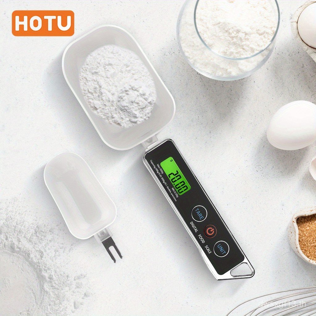 Scale Electronic Scale วัดแบบพกพา hoto500g ช้อน Scale ช้อนตวงห้องครัว 17.63oz ชั่งน้ําหนักในครัวเรือ