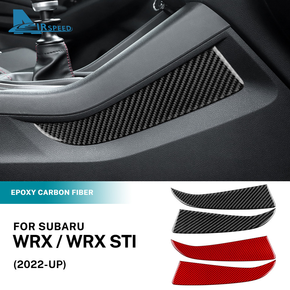 สําหรับ Subaru WRX TI 2022-Up คาร์บอนไฟเบอร์ WRX Center Control เกียร์ด้านข้างสติกเกอร์ตกแต่งอุปกรณ์