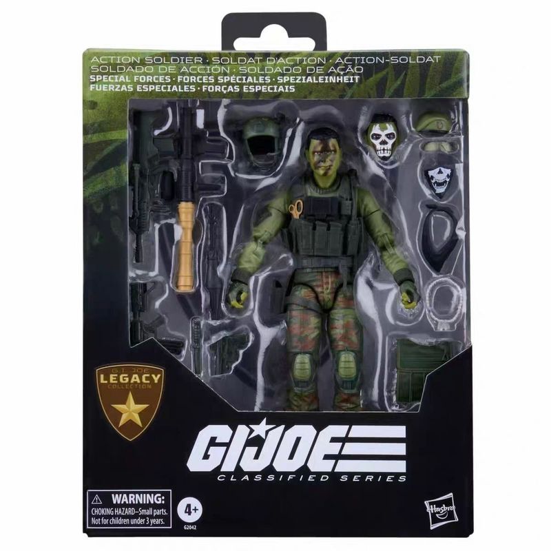 Hasbro Gijoe กองกําลังพิเศษ 60th Anniversary Mobile Soldier Camouflage Soldier 20cm Action Figure Fi