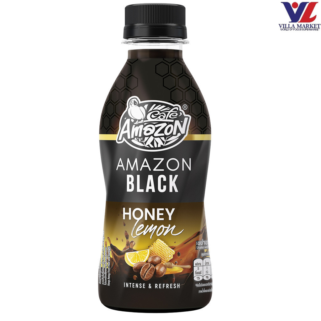 [สินค้าส่งด่วน] [2376] Amazon Black Honey Lemon 200Ml คาเฟ่ อเมซอน แบล็ค น้ำผึ้งมะนาว