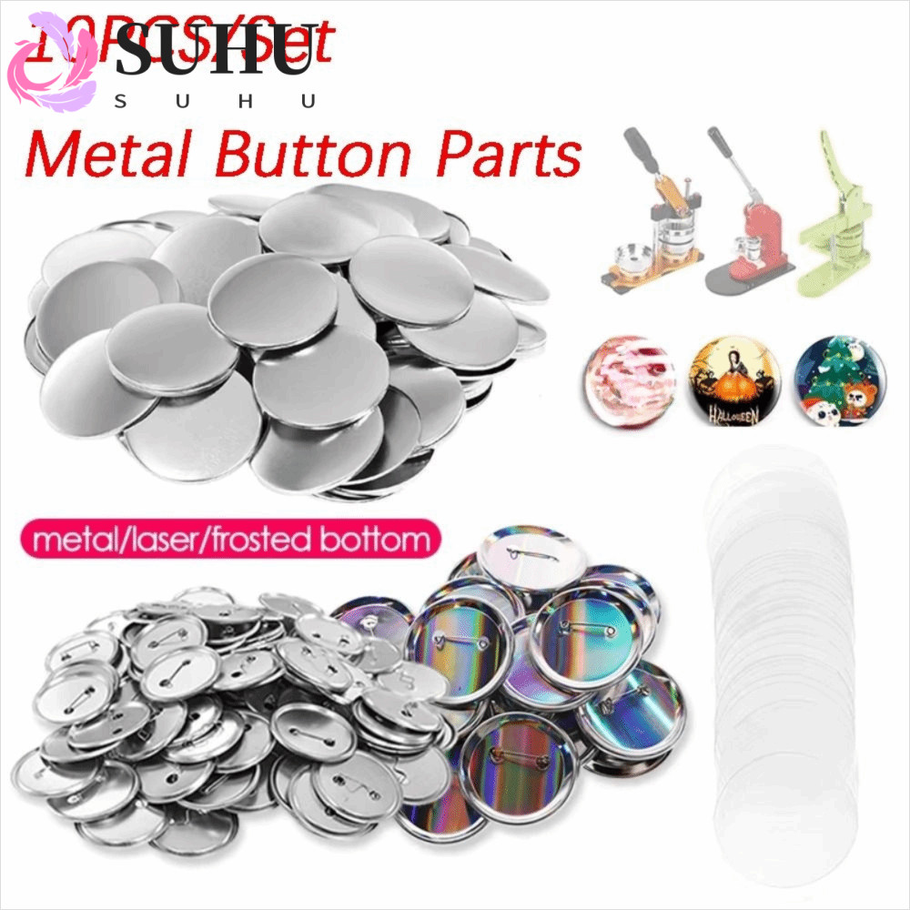 SUHU 10 ชิ้น Badge Maker อะไหล่,มือกดรอบป้ายโลหะ DIY วัสดุ, 44 มิลลิเมตร/58 มิลลิเมตร Pin Maker อุปก