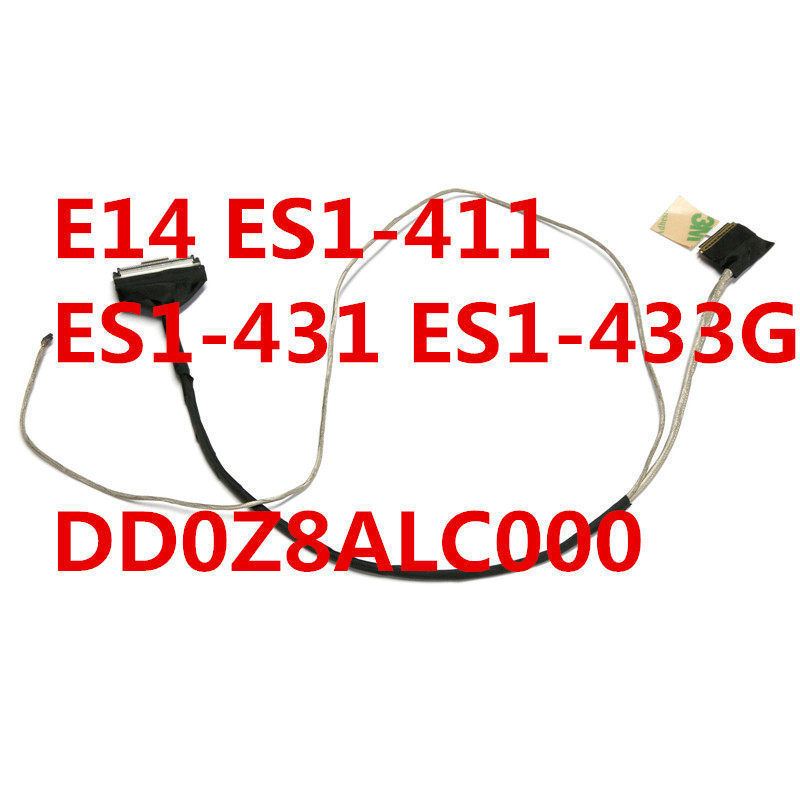 สาย LCD หน้าจอ DisplayPort Cable Replacement สําหรับ Acer Aspire E14 ES1-411 ES1-431 dd0z8alc0000