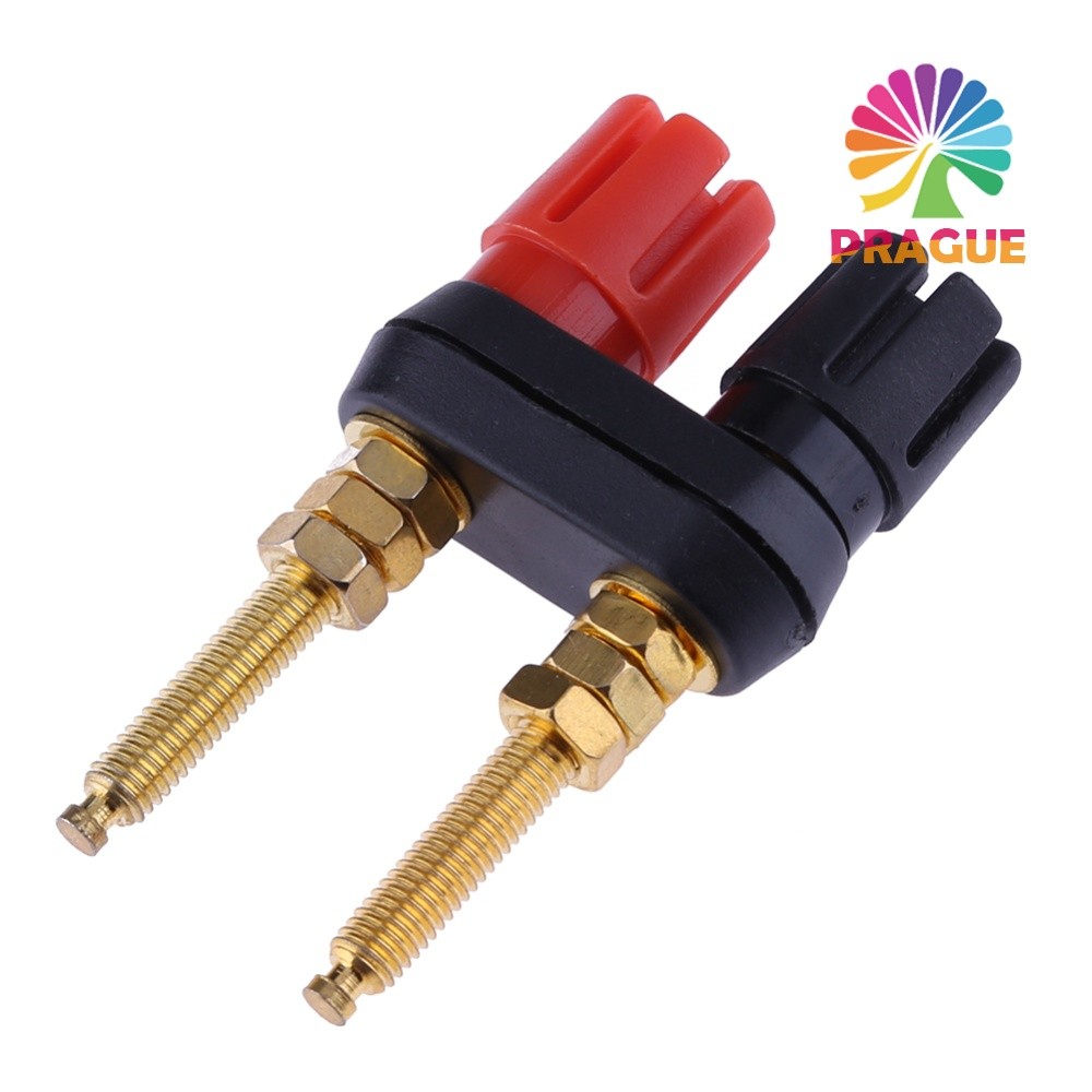 Gold Plated Banana Plug Connector Binding Post Terminal Connector แผ่นทอง Binding Post สําหรับเครื่อ