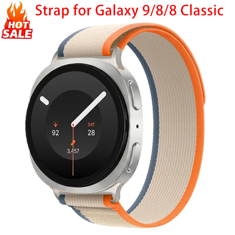 SAMSUNG ห่วงสายไนล่อนเข้ากันได้สําหรับ ซัมซุง กาแลคซี นาฬิกา9 8 40มิลลิเมตร44มิลลิเมตรสําหรับนาฬิกา8คลาสสิก46มิลลิเมตรสายรัดวงสําหรับผู้ชา