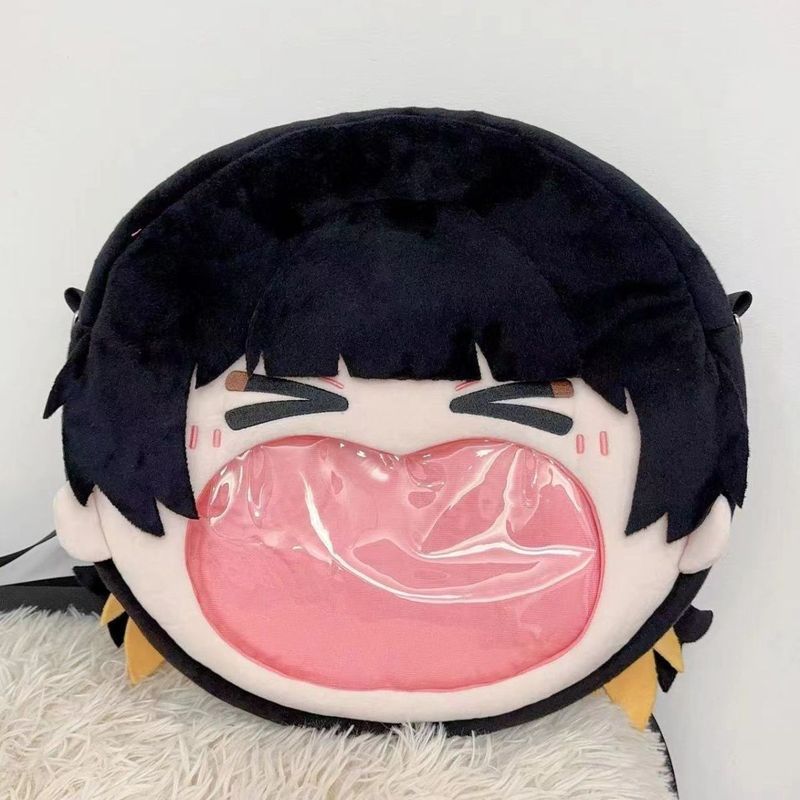 Blue Prison Bee Happy Home Fan Original Plush Anime Peripheral Storage Bar Chiguzi Doll Backpack Sch