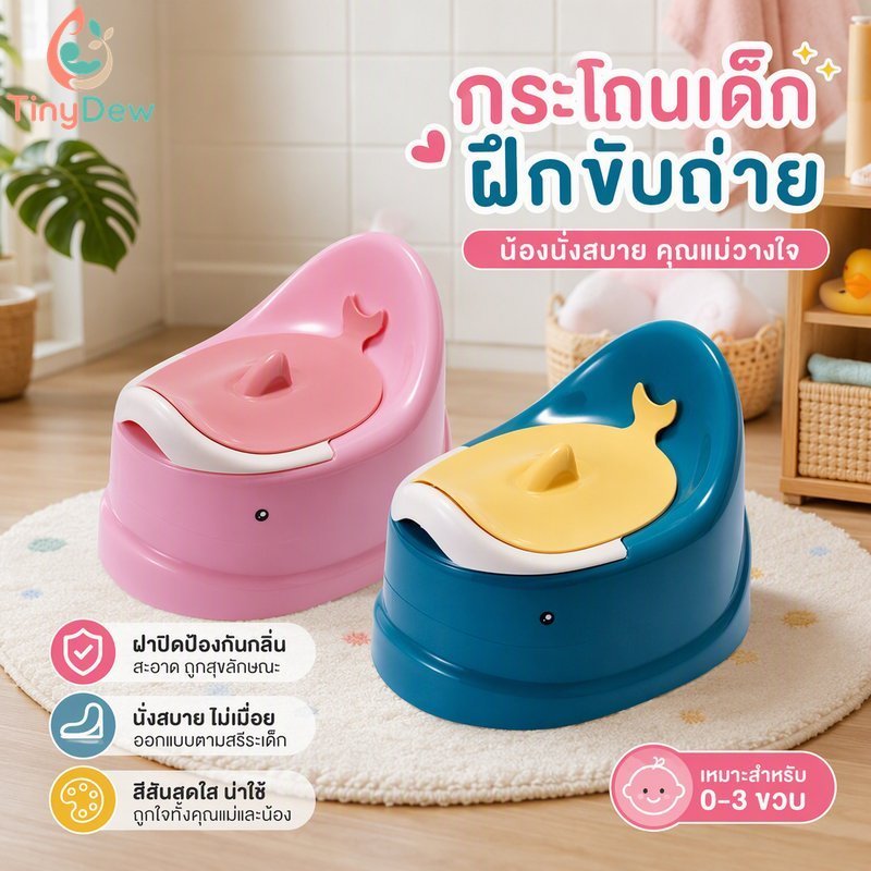 เด็กไม่เต็มเต็งการฝึกอบรมห้องน้ําเก้าอี้กลิ่นทนฝาปลอดภัย หน้า พลาสติกขอบเรียบ 0 3 ปี