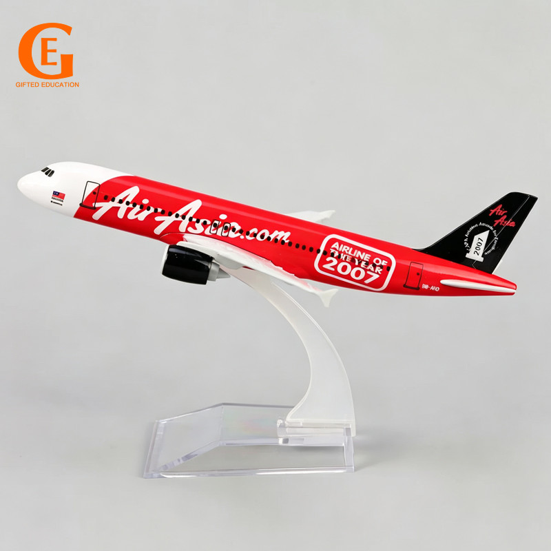 Air Asia A320 เครื่องบินรุ่นโลหะ Diecast Airbus 320 เครื่องบินการบินของเล่น 2007 รุ่นพิเศษ