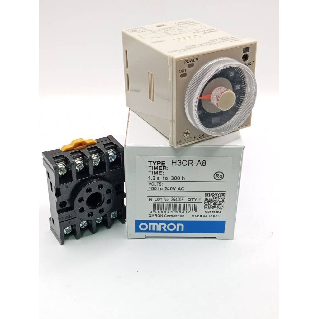 มือ1 ร้านแนะนำสั่งเลย H3CR-A8 24,220V  ตั้งเวลา ช่วงตั้งเวลา: 0.5s-300h(0.5วินาทีถึง 300ชั่วโมง). TI
