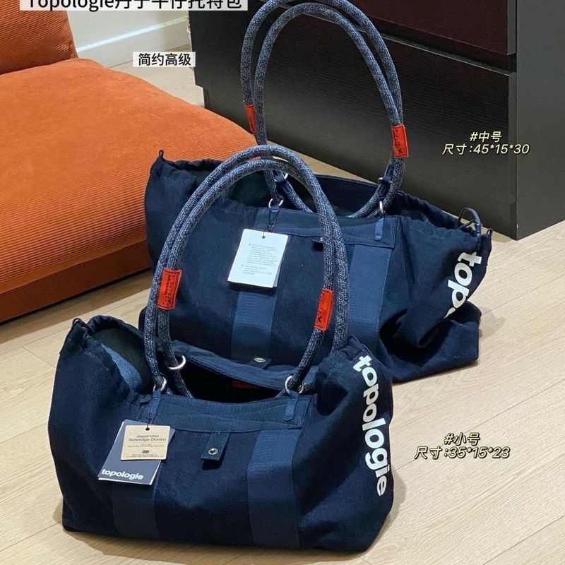 Denim Tote สองด้านขนาดใหญ่-ความจุกระเป๋าเดินทางแบบพกพากีฬากระเป๋าไหล่กระเป๋าฟิตเนส Commuter ผู้ชายผู้หญิง A