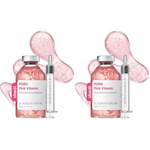 SUNGBOON EDITOR Glow Intensive PDRN Ampoule, Copper Peptides & Vitamin B12 Serum for Face with Colla