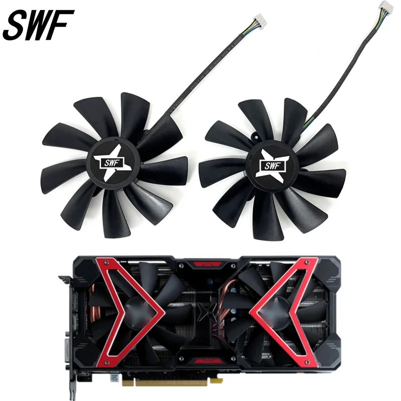 * ใหม่ 98 มม.4PIN พัดลมระบายความร้อน GAA8S2U 0.46A 12V RX590 GPU FAN สําหรับ DATALAND RX 580 RX 590 