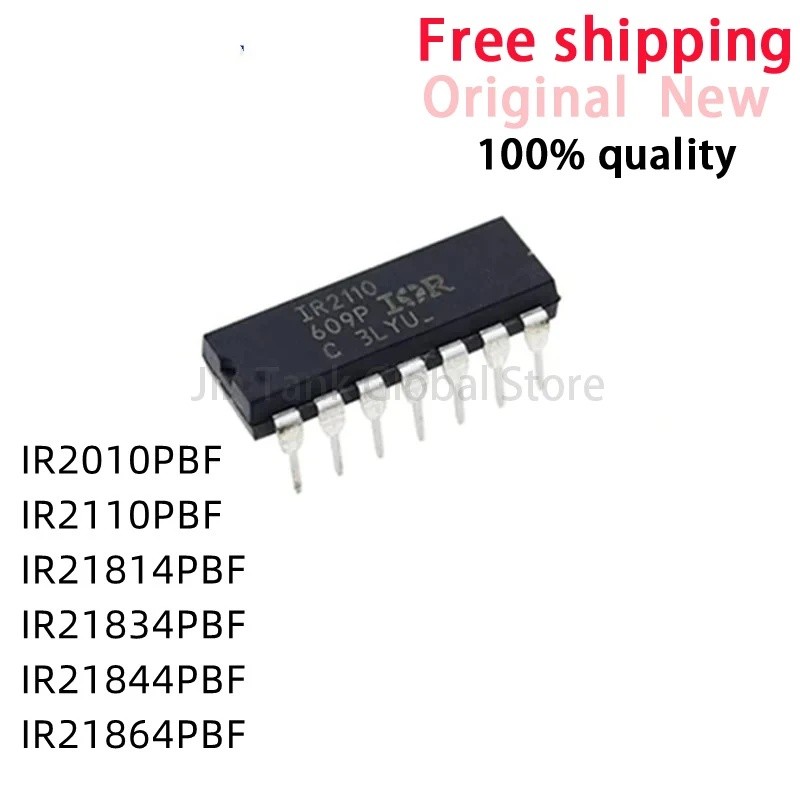 10 ชิ้นใหม่ IR21814PBF IR2110PBF IR21834 IR21844 IR21864 IR2010 IR2110 IR PBF DIP14 IC ชิปสต็อกขายส่
