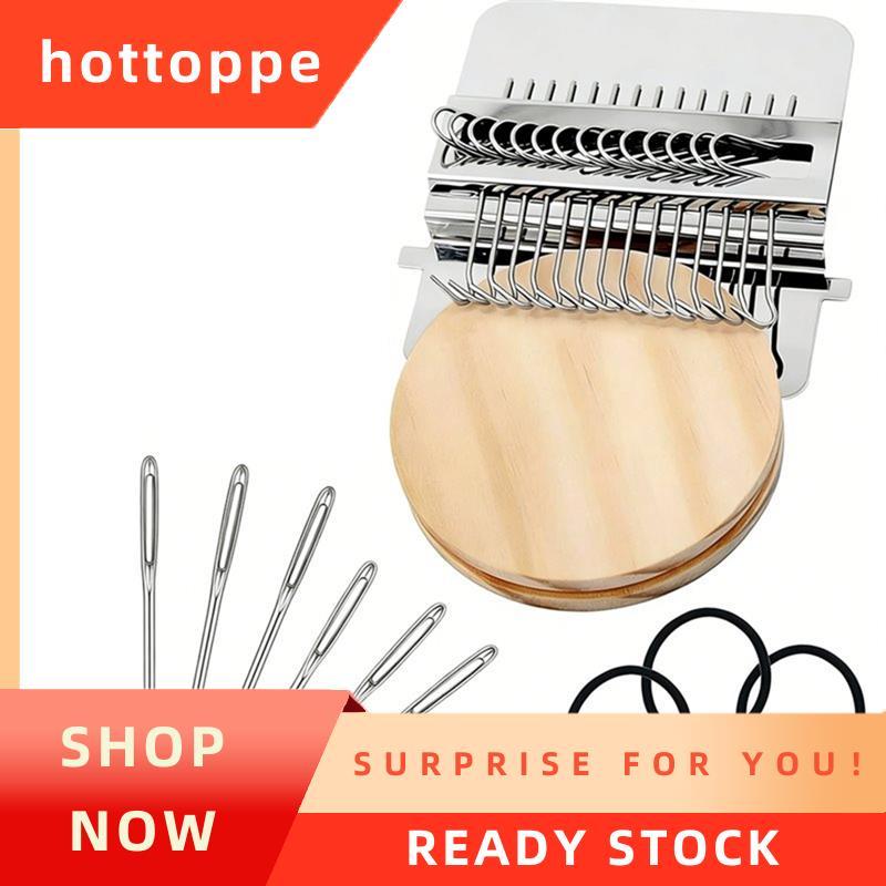 hottoppeKnit Patch Kit ไม้ Looms สําหรับ Mending กางเกงยีนส์, ถุงเท้า DIY Weaving Art