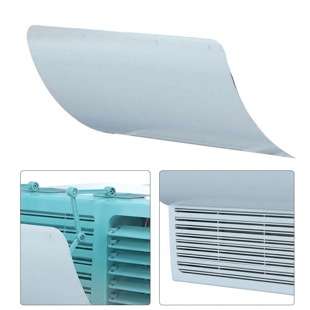 【SWTDRM】Wind Deflector PVC Wall AC Unit Up AC Deflector Wall Unit Deflector 1pc