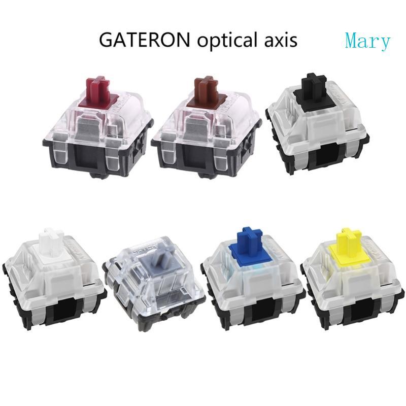 Mary Mechanical Keyboard Optical Switch สําหรับ GK61 SK61 สีขาวสีดําสีแดงสีน้ําตาล