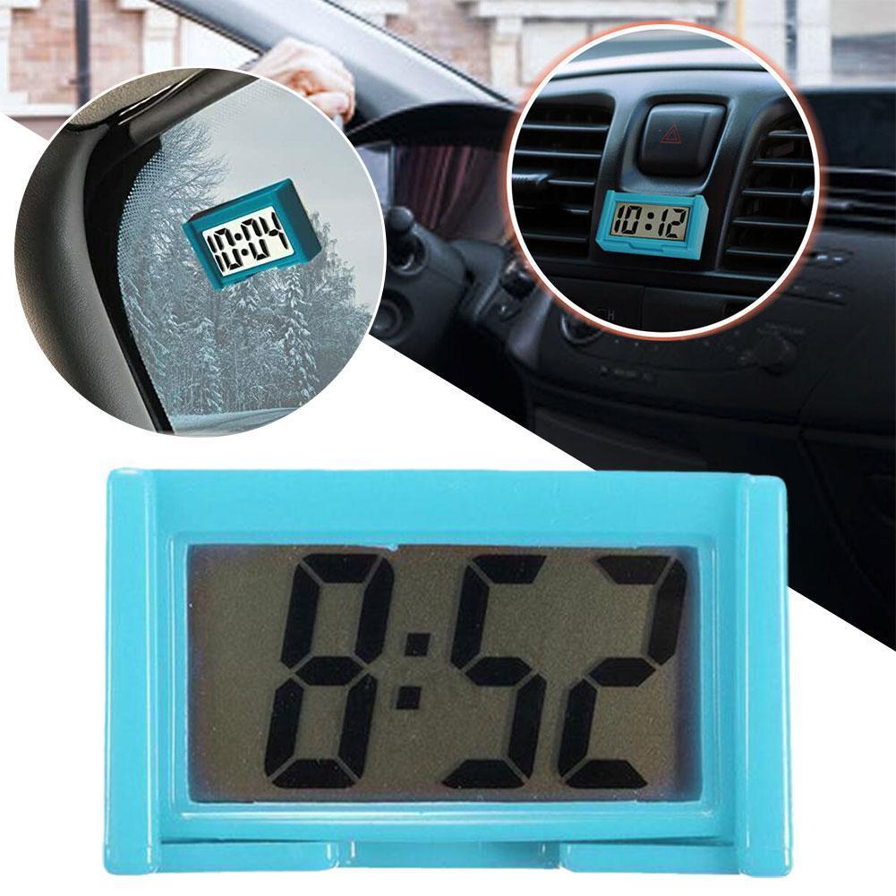 Mini Digital Car Clock Led Dashboard Display Self กาวอัตโนมัติภายในนาฬิกาเวลาอิเล็กทรอนิกส์ N9v5