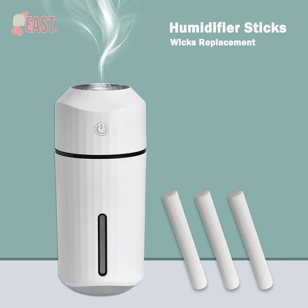EASTS 50PCS กรองเติม Sticks,ผ้าฝ้ายวัสดุฟองน้ํา Stick Humidifier Sticks,กรอง Core 8 มม.ขนาด Ultrason