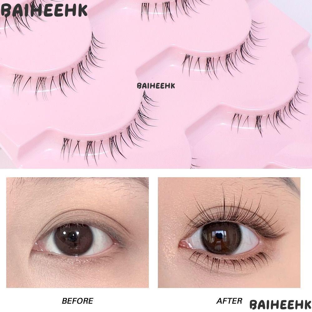 BAIHEIH ขนตาล่าง, Manga Bottom Band Under Eye Lashes, ผู้หญิงความงามเกาหลีแต่งหน้าธรรมชาติ Soft Mang