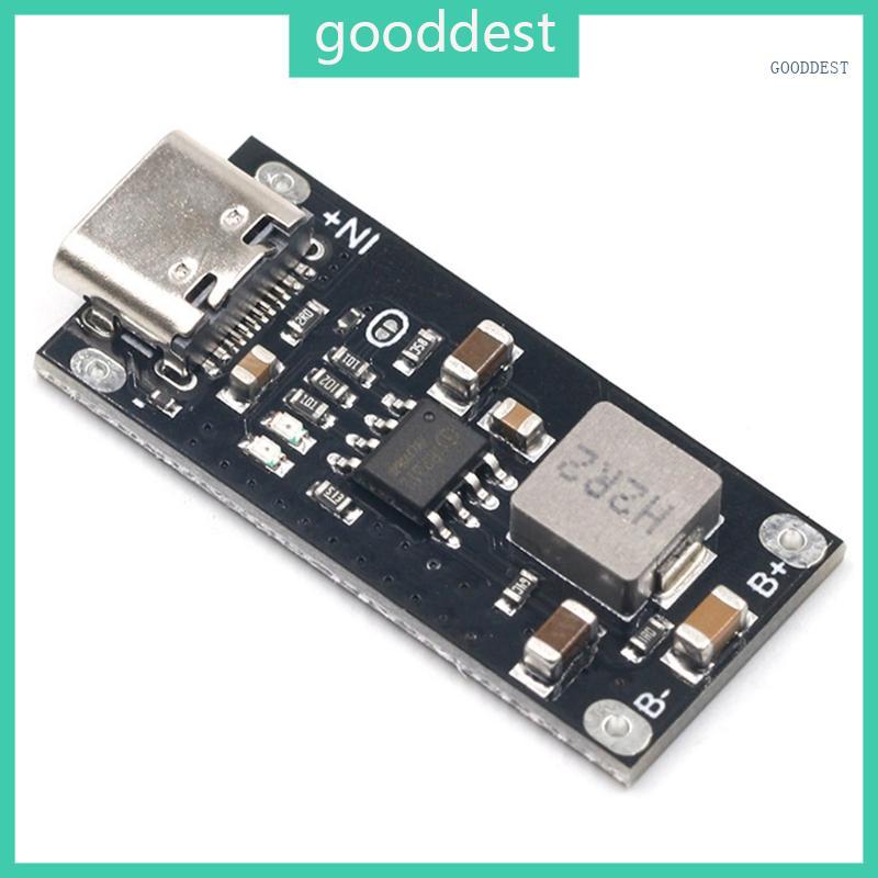 GOO Type-C โมดูลชาร์จอินพุต USB Polymer Ternary Lithium Fast Charger Board IP2312 CC-CV โหมด 3A 5V ถ