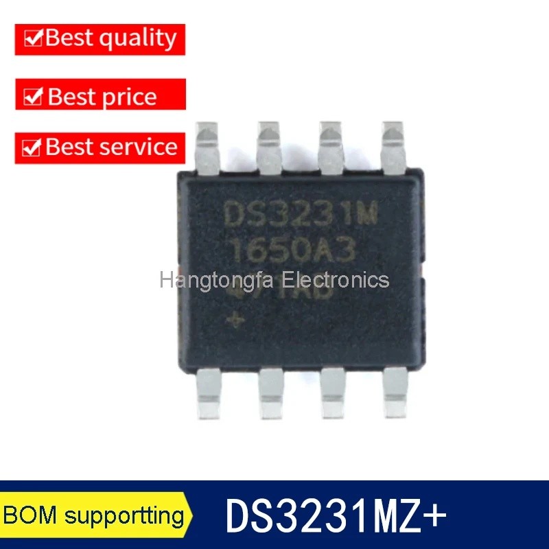 5PCS DS3231 DS3231M DS3231MZ+ SOIC-8 ชิปนาฬิกาแบบเรียลไทม์ IC วงจรรวม