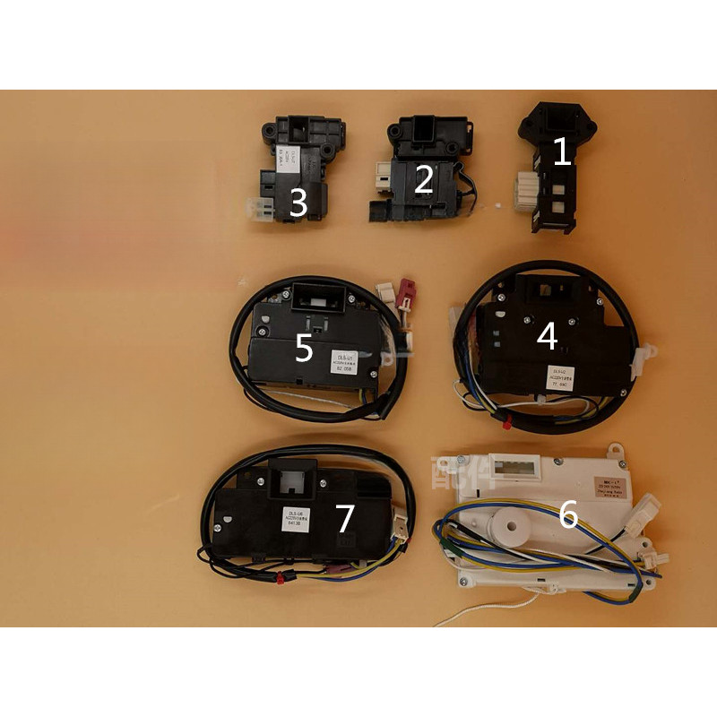 เหมาะสําหรับ Sanyo, Didu, Whirlpool Drum เครื่องซักผ้าประตู Hook ประตูหัวเข็มขัดประตูล็อค 1029W 6031