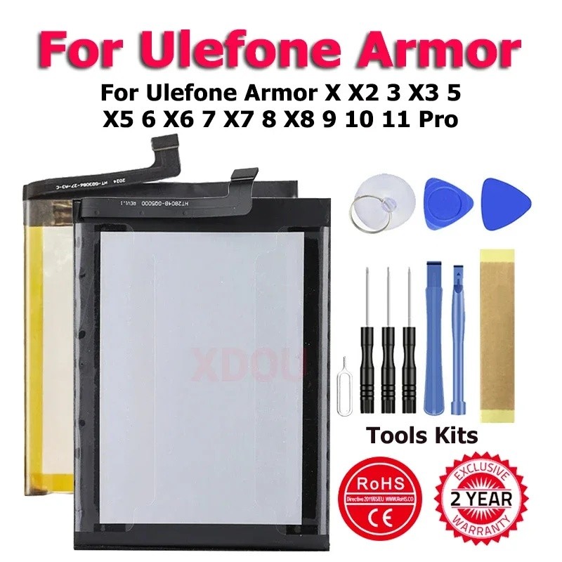 Armor3 Armor5 Armor6 Armor7 Armor8 Armor9 Armor10แบตเตอรี่ใหม่สําหรับUlefone Armor X X2 3 X3 5 X5 6 