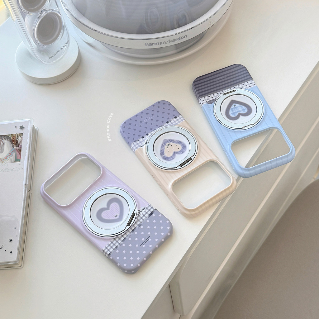[Sheren] เคสโทรศัพท์ Love Smudge Stitching เหมาะสําหรับ i17 16 15 14 13 12 11 pro max เคสไอโฟน