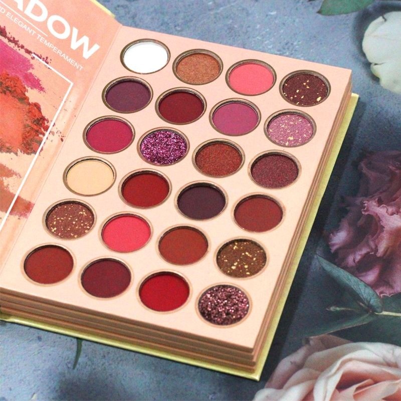 43 สี Book Eyeshadow mude Eyeshadow Highlight Blush Pressed Powder Contouring Eyeshadow Palette 2025